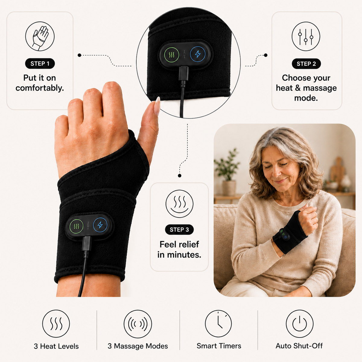 Warm Relief Hand Wrap